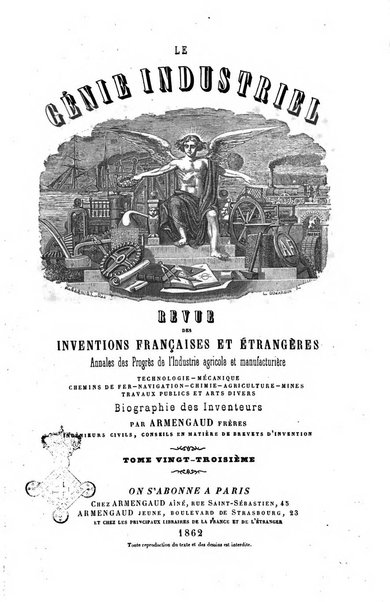 Le genie industriel revue des inventions francaises et etrangeres