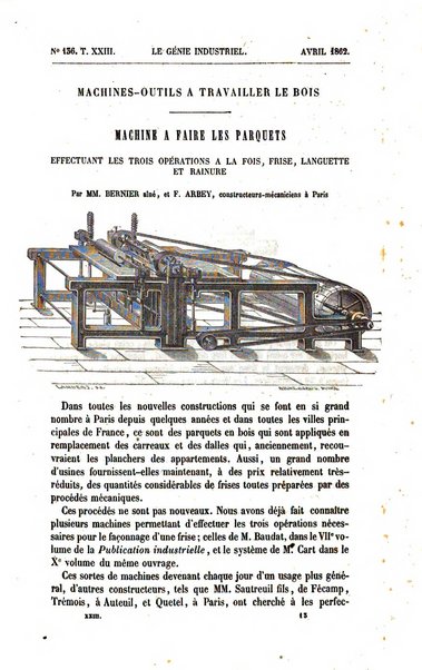 Le genie industriel revue des inventions francaises et etrangeres