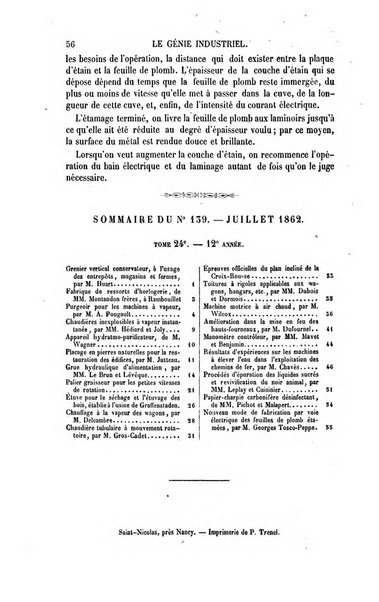 Le genie industriel revue des inventions francaises et etrangeres