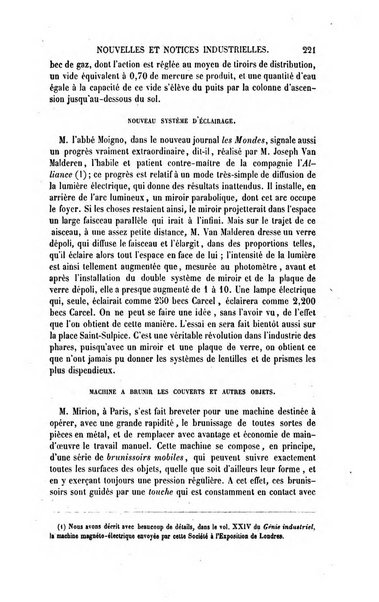 Le genie industriel revue des inventions francaises et etrangeres