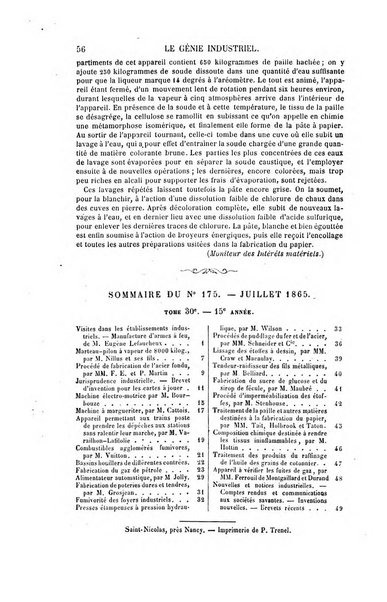 Le genie industriel revue des inventions francaises et etrangeres