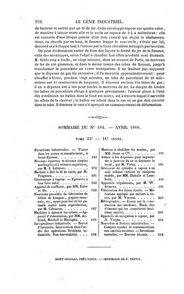 Le genie industriel revue des inventions francaises et etrangeres