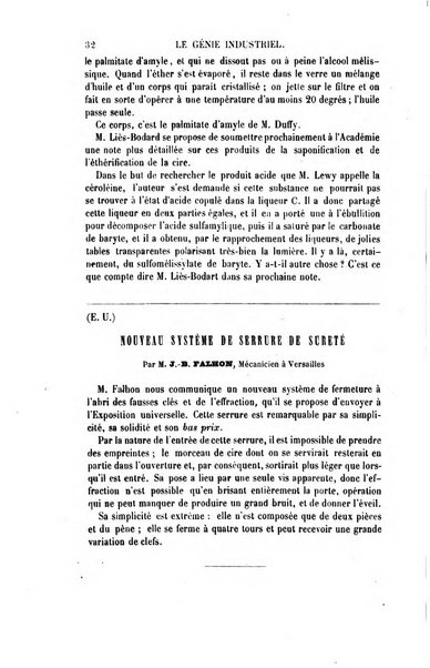 Le genie industriel revue des inventions francaises et etrangeres