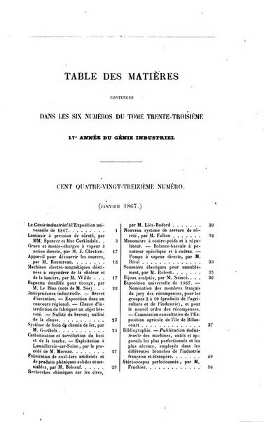 Le genie industriel revue des inventions francaises et etrangeres