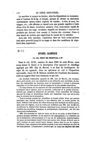 Le genie industriel revue des inventions francaises et etrangeres