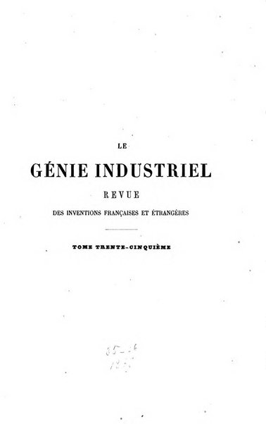 Le genie industriel revue des inventions francaises et etrangeres