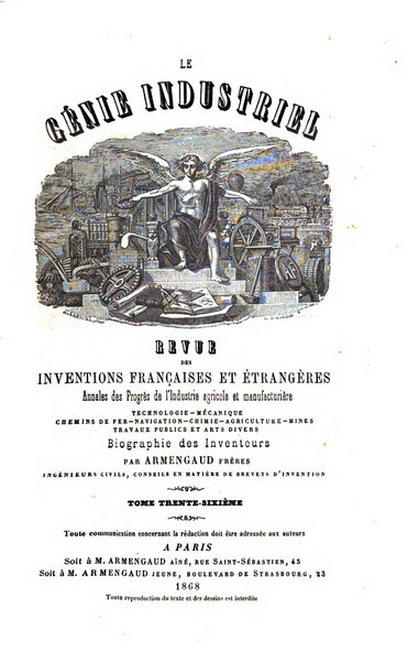 Le genie industriel revue des inventions francaises et etrangeres