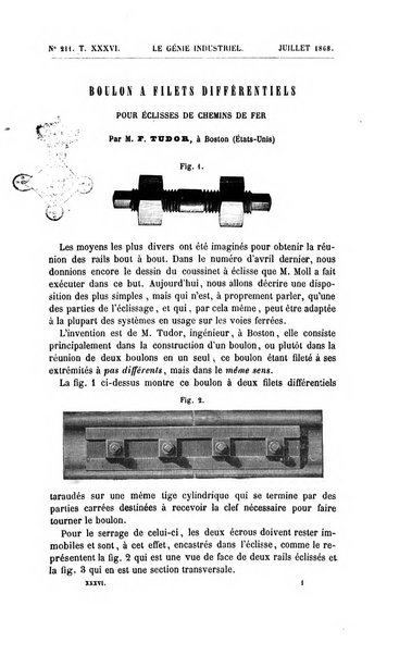 Le genie industriel revue des inventions francaises et etrangeres