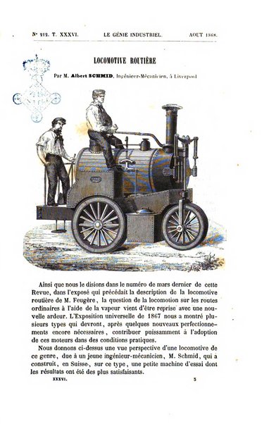 Le genie industriel revue des inventions francaises et etrangeres