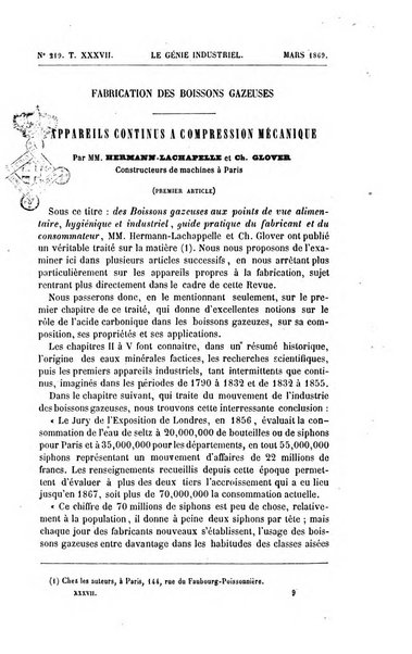 Le genie industriel revue des inventions francaises et etrangeres