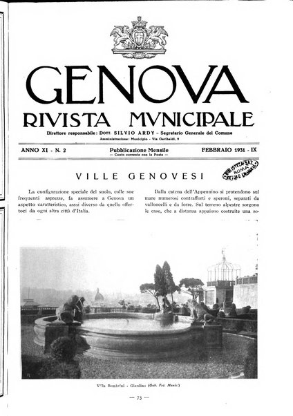 Genova rivista municipale