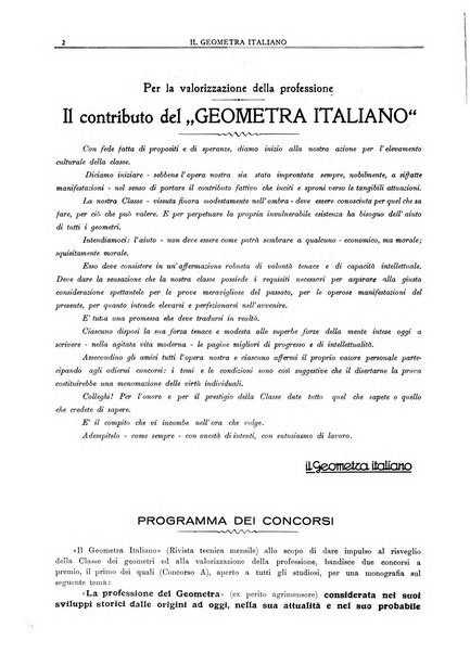 Il geometra italiano rivista di coltura tecnica e di difesa sindacale