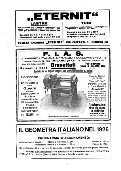 Il geometra italiano rivista di coltura tecnica e di difesa sindacale