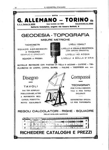 Il geometra italiano rivista di coltura tecnica e di difesa sindacale