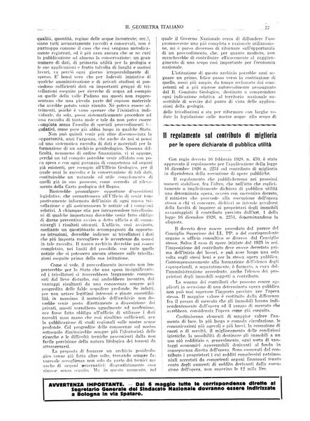 Il geometra italiano rivista di coltura tecnica e di difesa sindacale