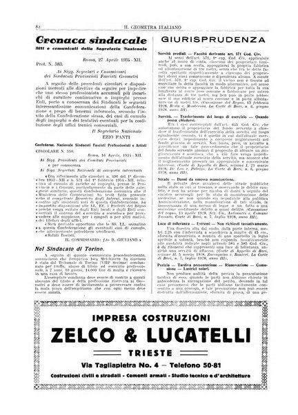 Il geometra italiano rivista di coltura tecnica e di difesa sindacale