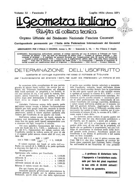 Il geometra italiano rivista di coltura tecnica e di difesa sindacale