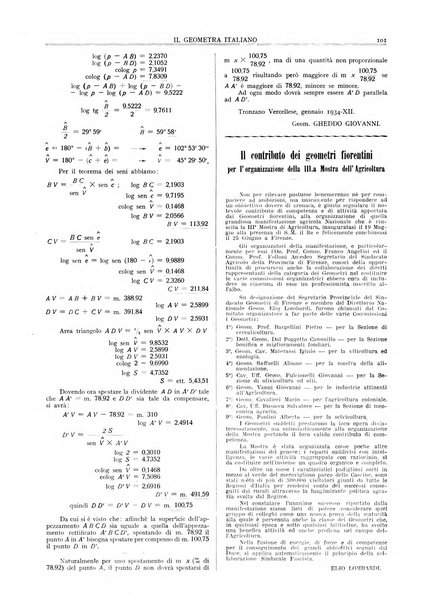 Il geometra italiano rivista di coltura tecnica e di difesa sindacale