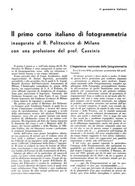 Il geometra italiano rivista di coltura tecnica e di difesa sindacale