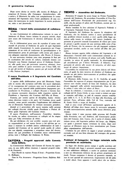 Il geometra italiano rivista di coltura tecnica e di difesa sindacale