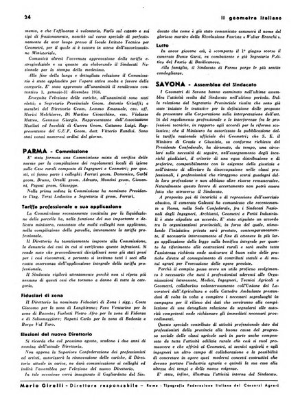 Il geometra italiano rivista di coltura tecnica e di difesa sindacale