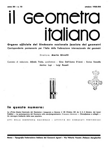 Il geometra italiano rivista di coltura tecnica e di difesa sindacale