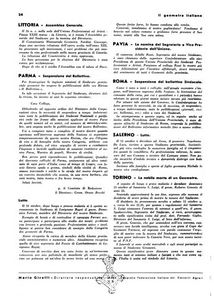 Il geometra italiano rivista di coltura tecnica e di difesa sindacale