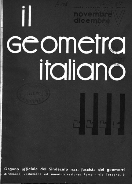 Il geometra italiano rivista di coltura tecnica e di difesa sindacale