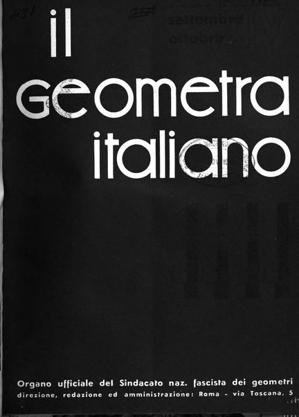 Il geometra italiano rivista di coltura tecnica e di difesa sindacale