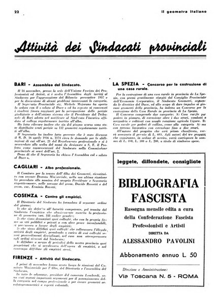 Il geometra italiano rivista di coltura tecnica e di difesa sindacale