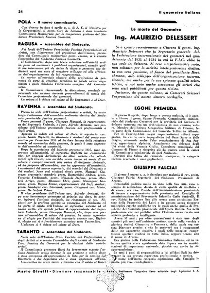 Il geometra italiano rivista di coltura tecnica e di difesa sindacale