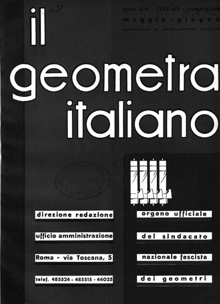 Il geometra italiano rivista di coltura tecnica e di difesa sindacale