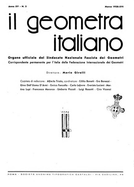 Il geometra italiano rivista di coltura tecnica e di difesa sindacale