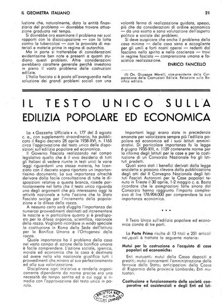 Il geometra italiano rivista di coltura tecnica e di difesa sindacale