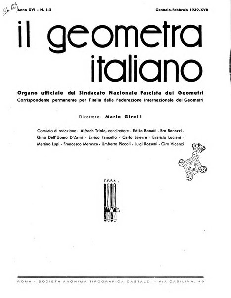 Il geometra italiano rivista di coltura tecnica e di difesa sindacale