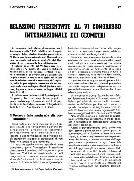 Il geometra italiano rivista di coltura tecnica e di difesa sindacale