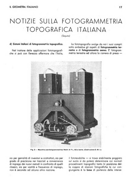 Il geometra italiano rivista di coltura tecnica e di difesa sindacale