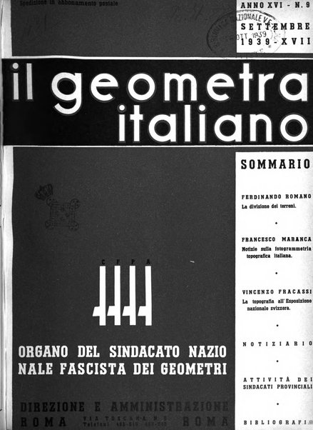 Il geometra italiano rivista di coltura tecnica e di difesa sindacale