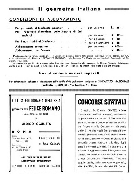 Il geometra italiano rivista di coltura tecnica e di difesa sindacale