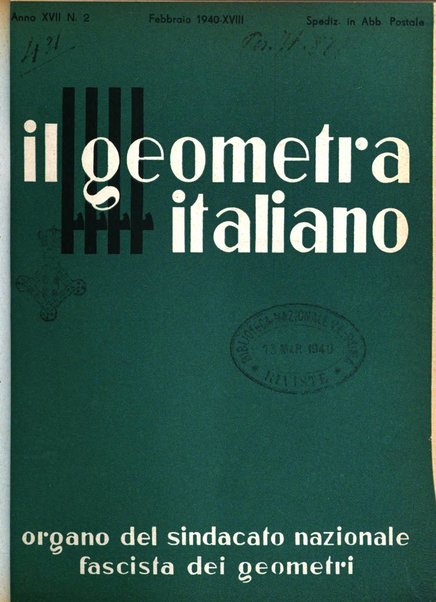 Il geometra italiano rivista di coltura tecnica e di difesa sindacale