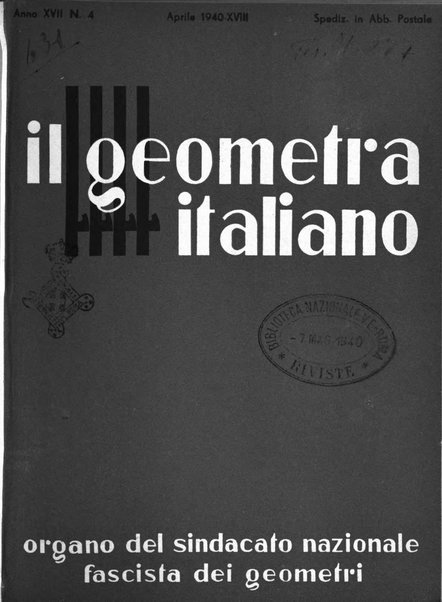 Il geometra italiano rivista di coltura tecnica e di difesa sindacale