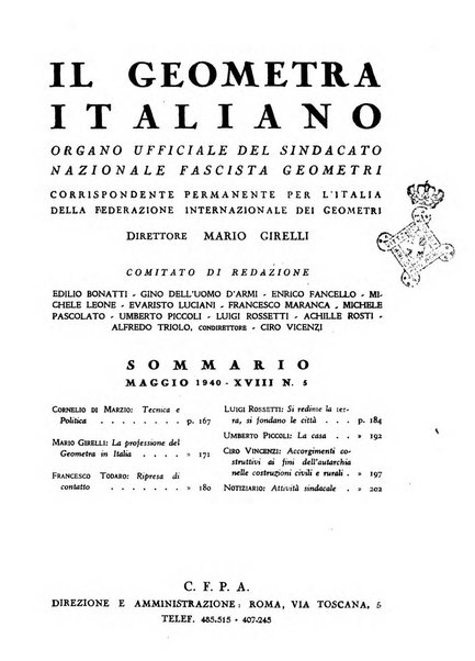 Il geometra italiano rivista di coltura tecnica e di difesa sindacale