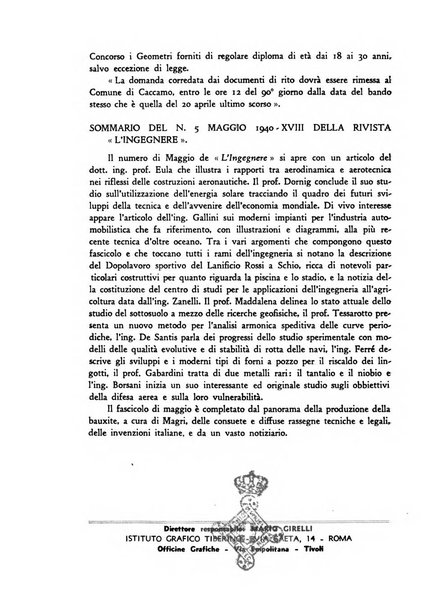 Il geometra italiano rivista di coltura tecnica e di difesa sindacale