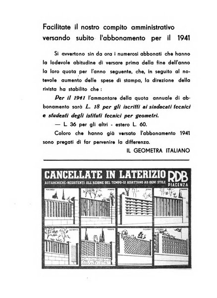 Il geometra italiano rivista di coltura tecnica e di difesa sindacale