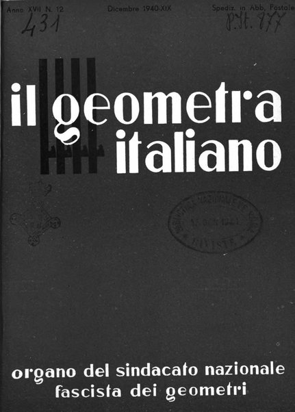 Il geometra italiano rivista di coltura tecnica e di difesa sindacale