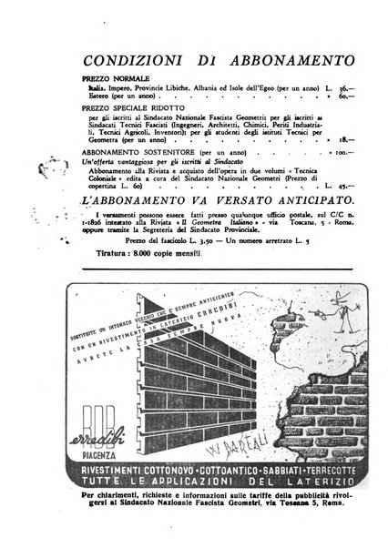 Il geometra italiano rivista di coltura tecnica e di difesa sindacale