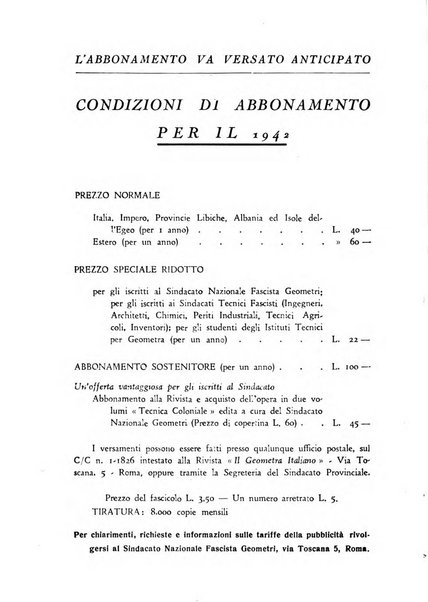 Il geometra italiano rivista di coltura tecnica e di difesa sindacale