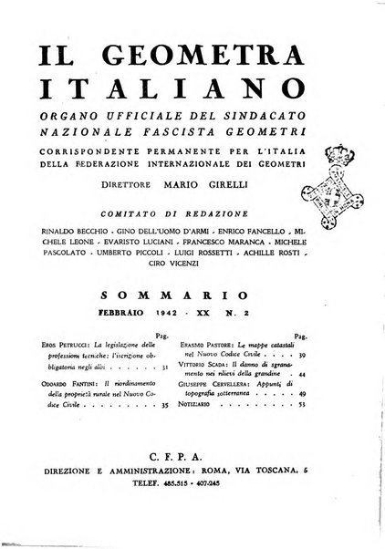 Il geometra italiano rivista di coltura tecnica e di difesa sindacale