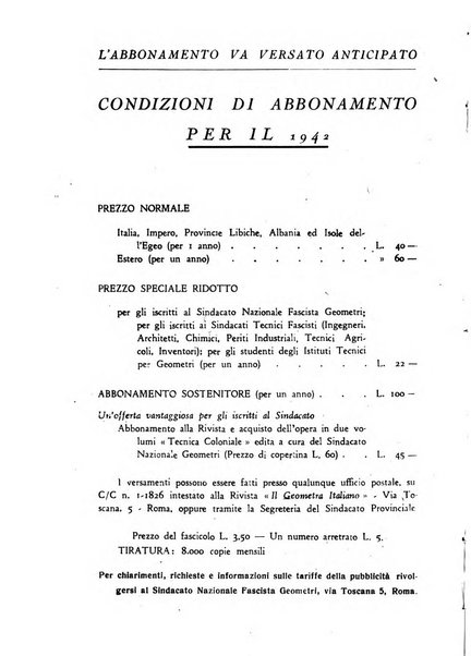 Il geometra italiano rivista di coltura tecnica e di difesa sindacale