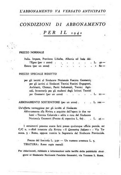 Il geometra italiano rivista di coltura tecnica e di difesa sindacale